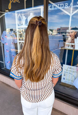 J.HOFFMAN'S Brooke Top in Brown