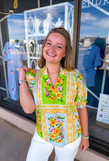 J.HOFFMAN'S Olivia Top in Lime