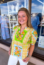 J.HOFFMAN'S Olivia Top in Lime
