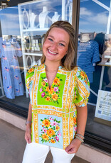 J.HOFFMAN'S Olivia Top in Lime