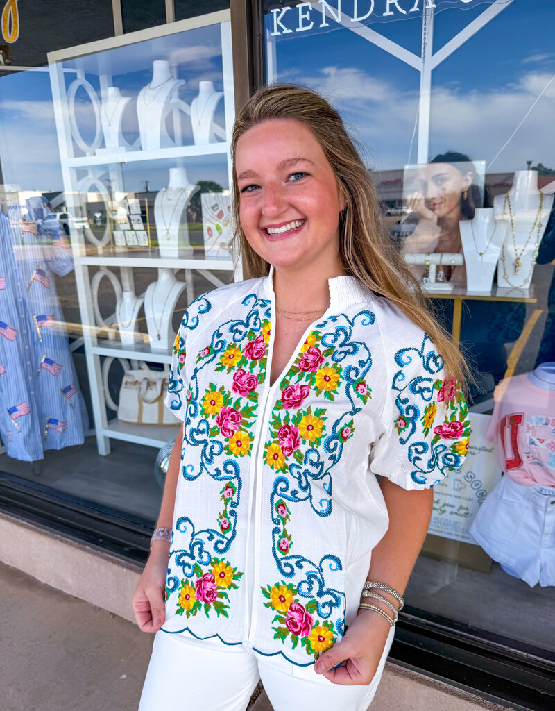 J.HOFFMAN'S Emmie Top in Cream