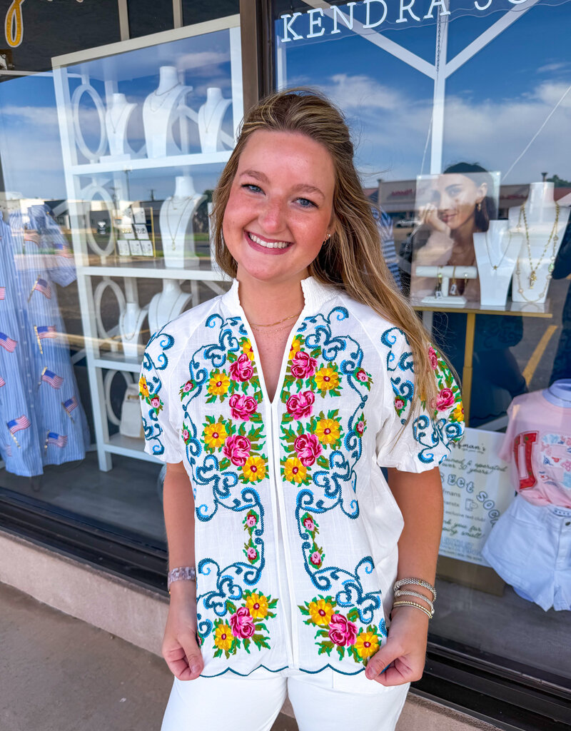 J.HOFFMAN'S Emmie Top in Cream
