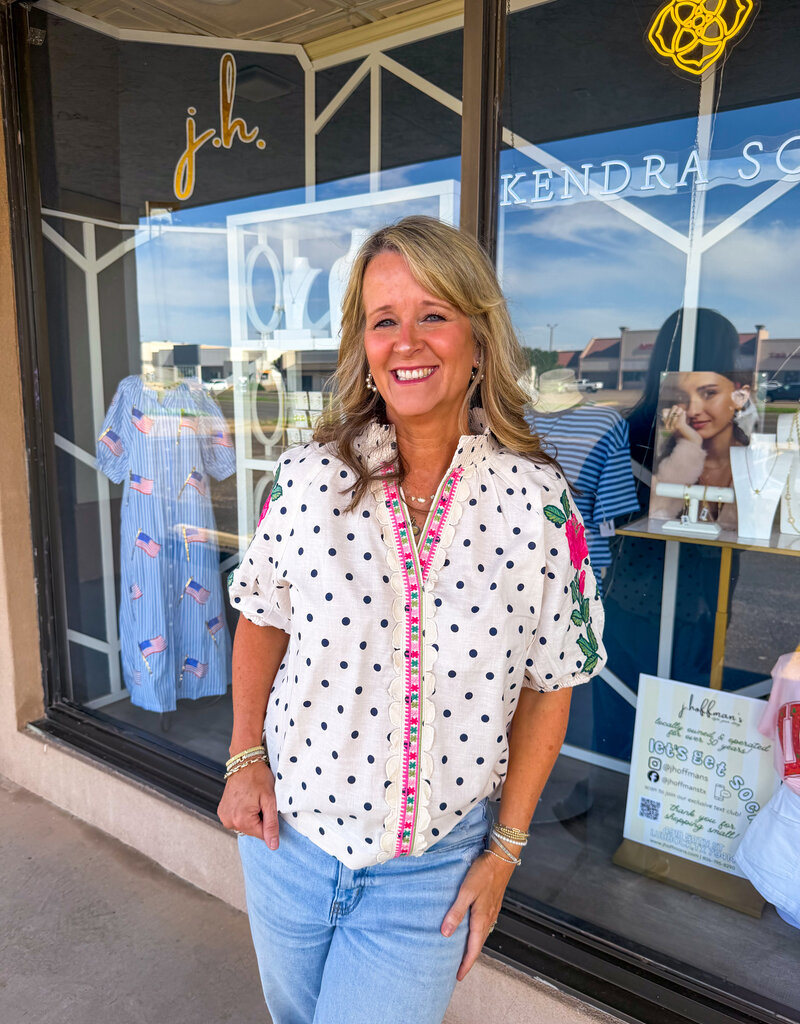 J.HOFFMAN'S Grayce Top in Cream