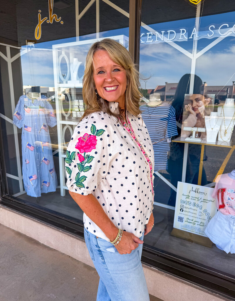 J.HOFFMAN'S Grayce Top in Cream