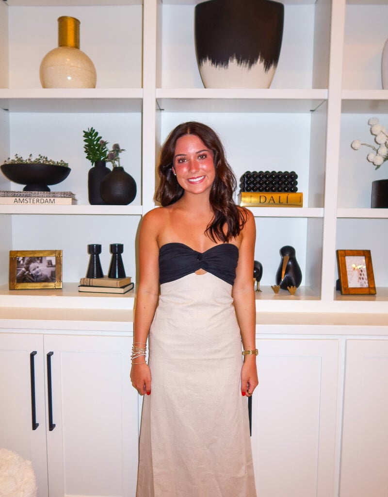 J.HOFFMAN'S Captured Dress- Oatmeal