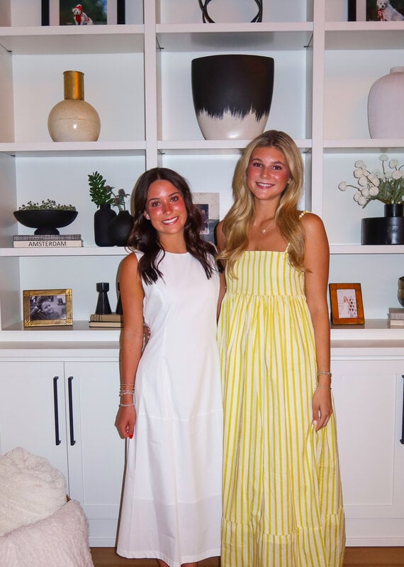 J.HOFFMAN'S Seabreeze Stripe Dress- Yellow