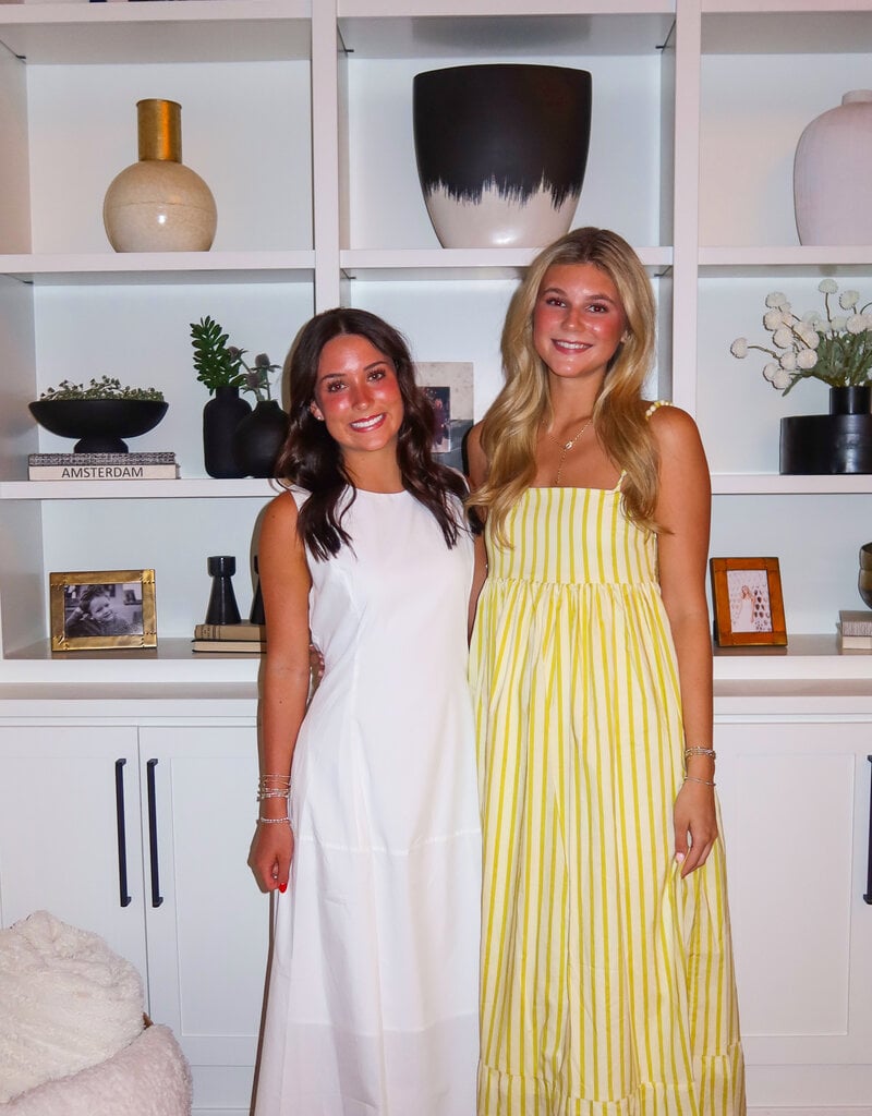 J.HOFFMAN'S Seabreeze Stripe Dress- Yellow