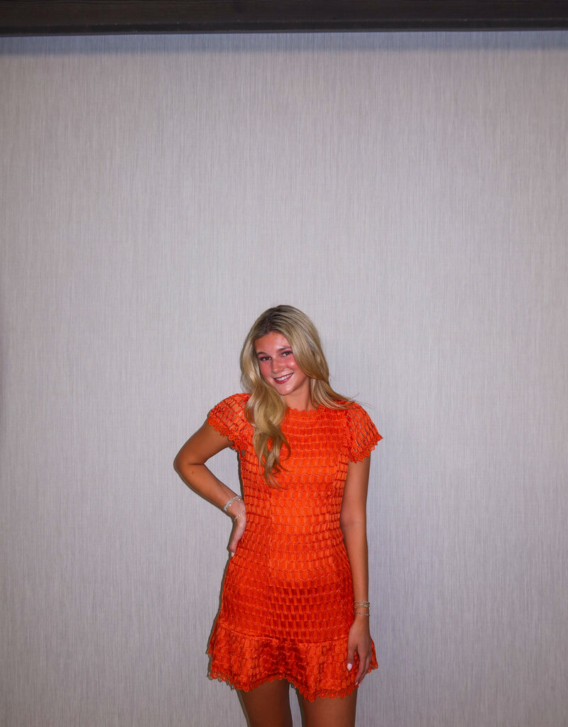 J.HOFFMAN'S Kayla Dress- Orange