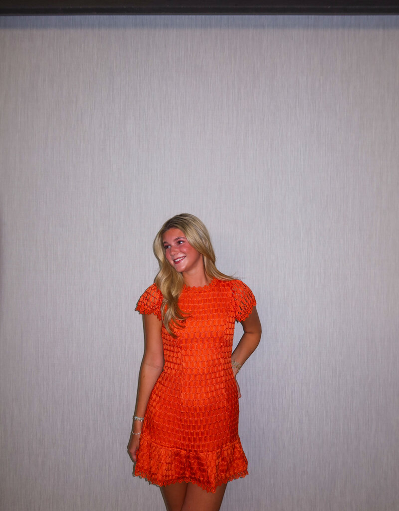 J.HOFFMAN'S Kayla Dress- Orange