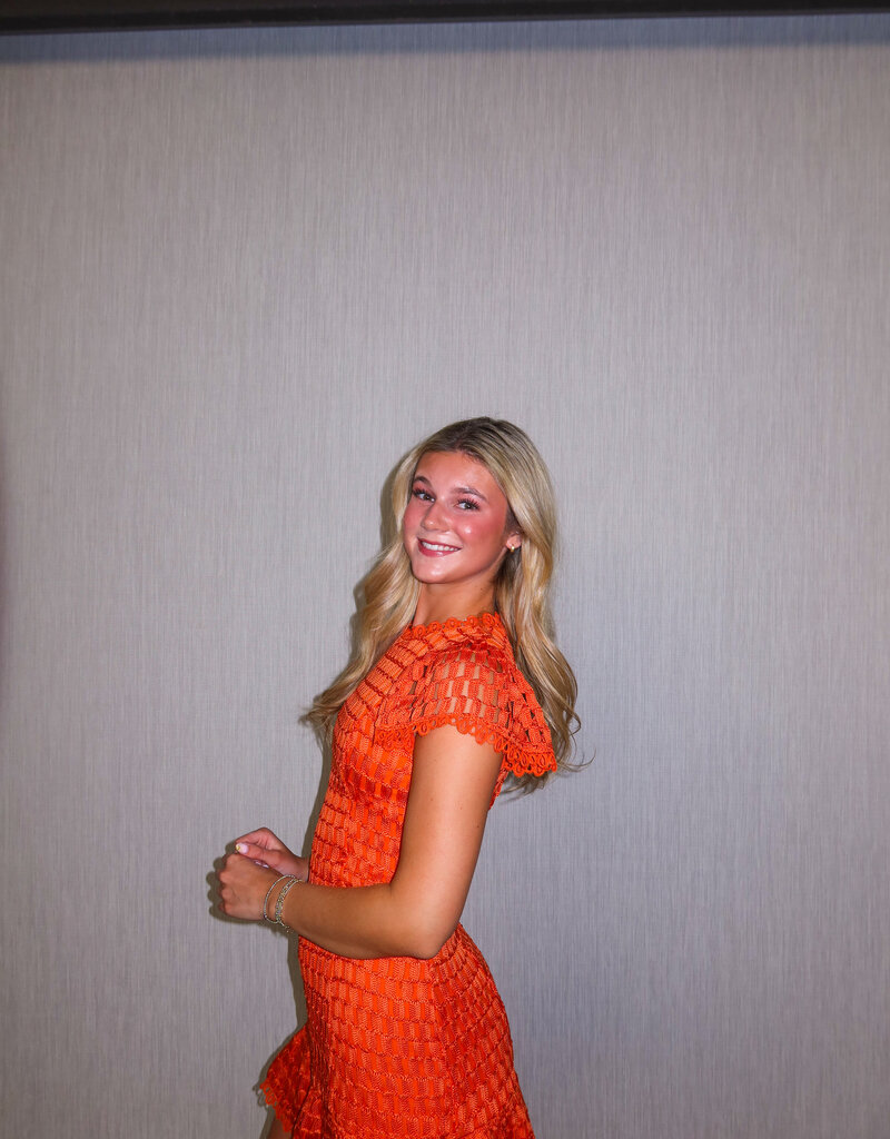 J.HOFFMAN'S Kayla Dress- Orange