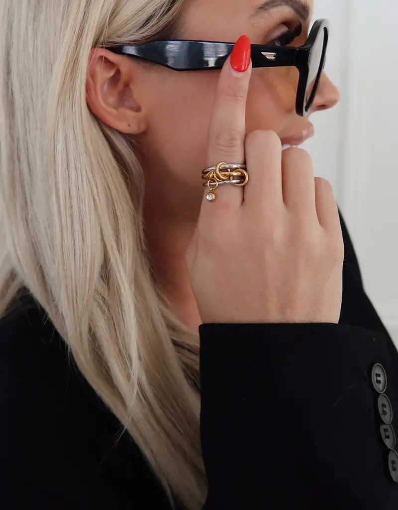 J.HOFFMAN'S Julia Two Tone Ring
