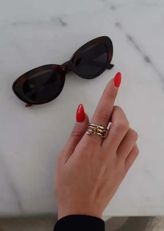 J.HOFFMAN'S Julia Two Tone Ring