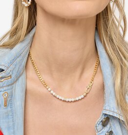 J.HOFFMAN'S Julian Loves Pearls Necklace in Gold