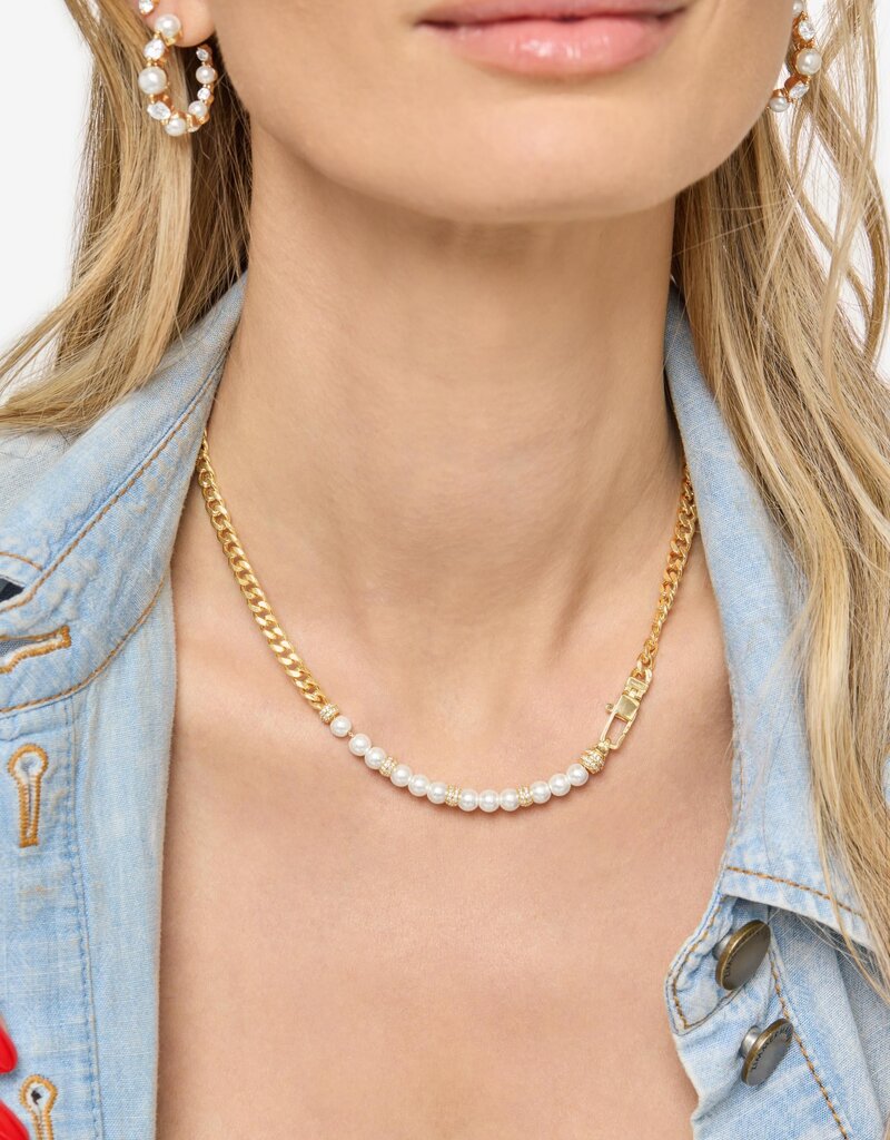 J.HOFFMAN'S Julian Loves Pearls Necklace in Gold