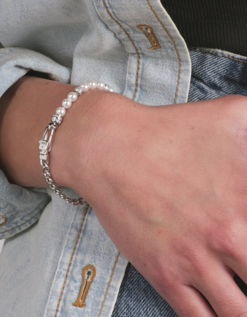 J.HOFFMAN'S Julian Loves Pearls Bracelet in Silver