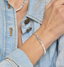 J.HOFFMAN'S Julian Loves Pearls Bracelet in Silver