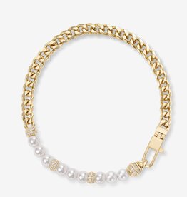 J.HOFFMAN'S Julian Loves Pearls Bracelet in Gold