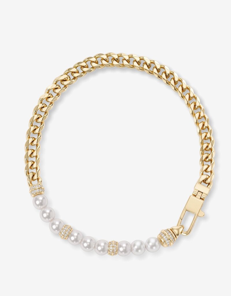 J.HOFFMAN'S Julian Loves Pearls Bracelet in Gold
