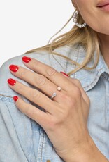 J.HOFFMAN'S Perfect Pearl Open Ring in Silver