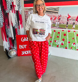 J.HOFFMAN'S Cherry Dot Barrell Lounge Pants