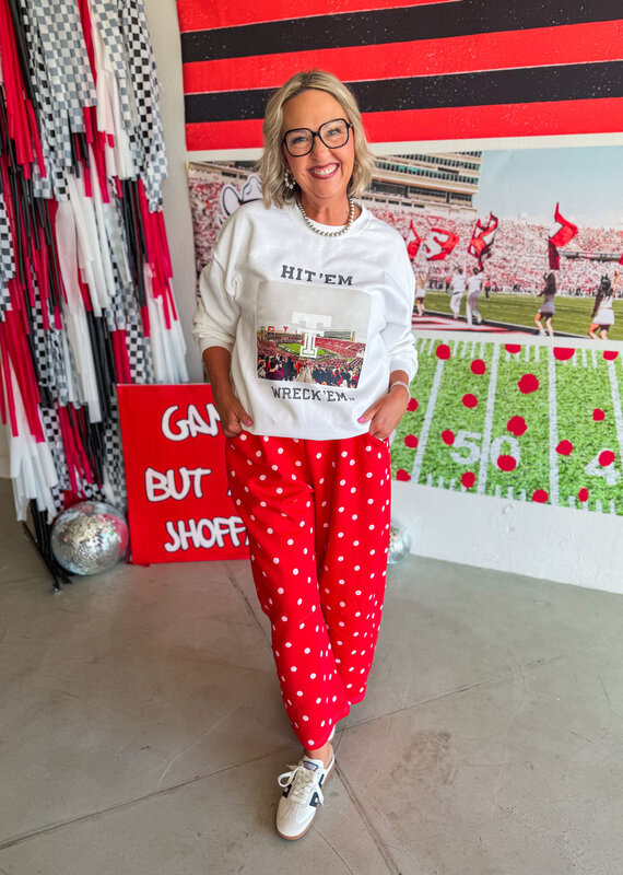 J.HOFFMAN'S Cherry Dot Barrell Lounge Pants