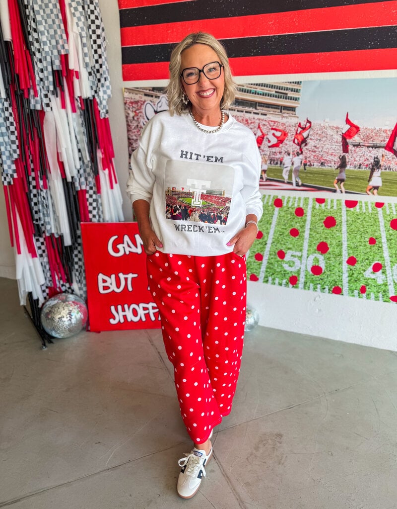 J.HOFFMAN'S Cherry Dot Barrell Lounge Pants
