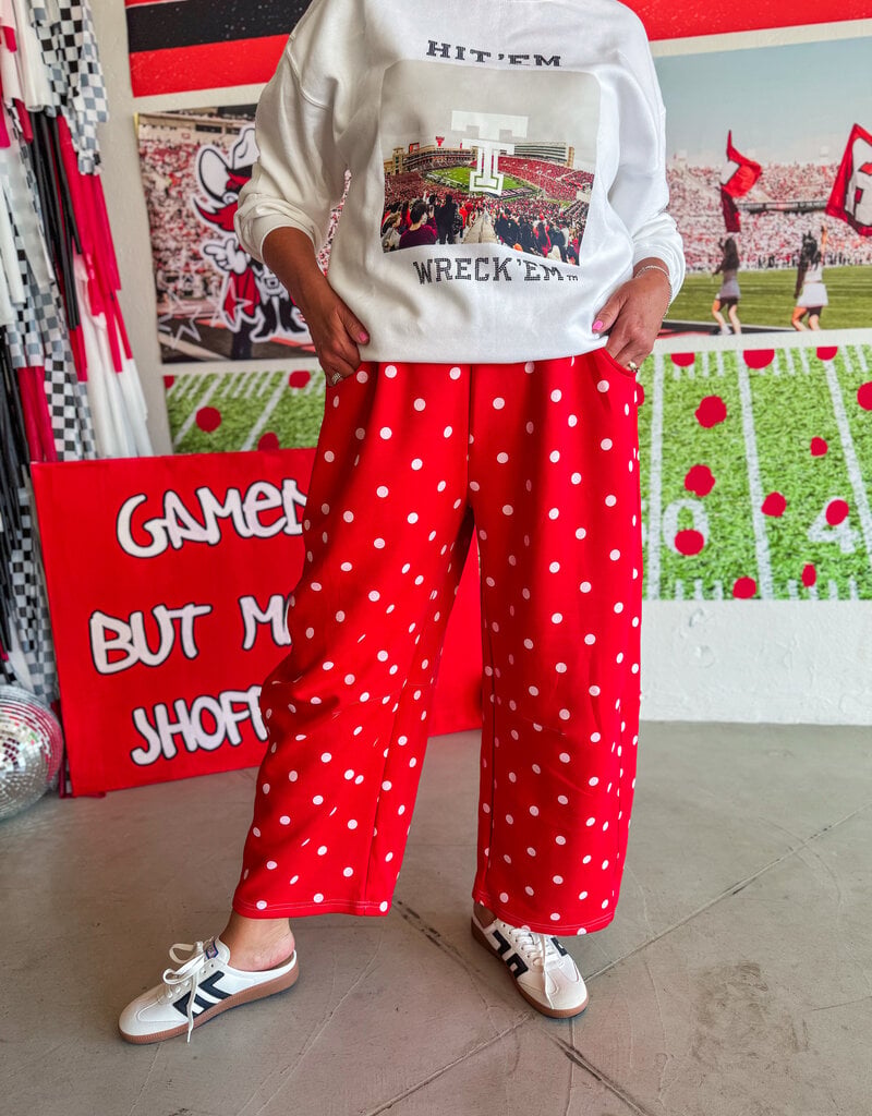 J.HOFFMAN'S Cherry Dot Barrell Lounge Pants