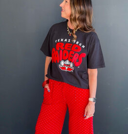 J.HOFFMAN'S Ruby Dot Wide Leg Lounge Pants