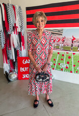 J.HOFFMAN'S Mika Dress-Coral Keys