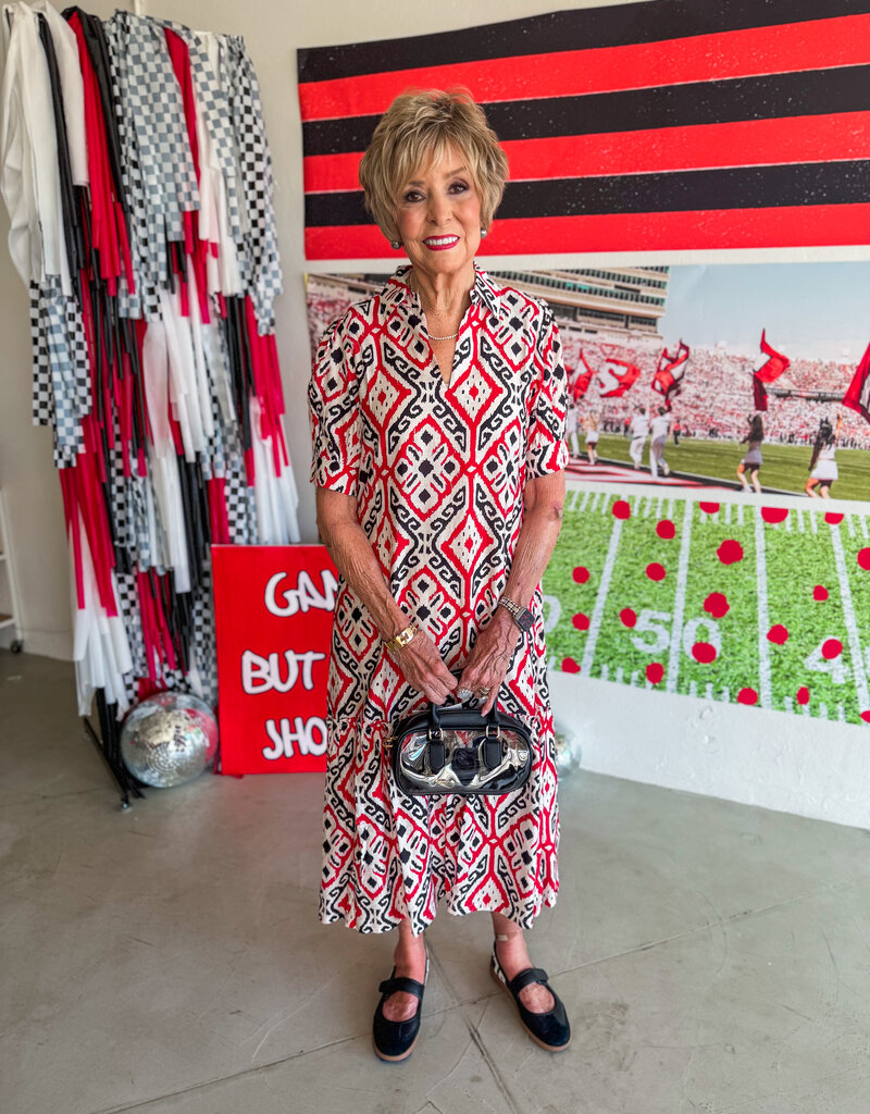 J.HOFFMAN'S Mika Dress-Coral Keys