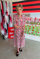 J.HOFFMAN'S Mika Dress-Coral Keys