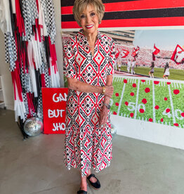 J.HOFFMAN'S Mika Dress-Coral Keys