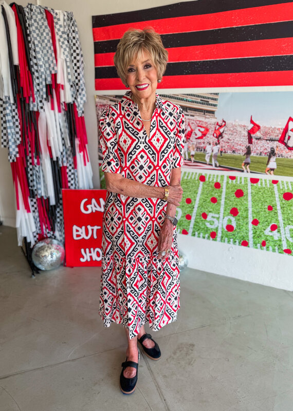 J.HOFFMAN'S Mika Dress-Coral Keys