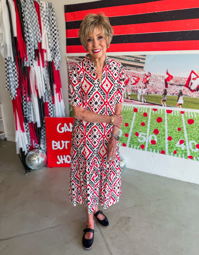 J.HOFFMAN'S Mika Dress-Coral Keys