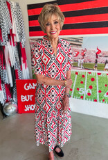 J.HOFFMAN'S Mika Dress-Coral Keys
