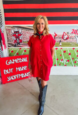 J.HOFFMAN'S Powder Dress- Red
