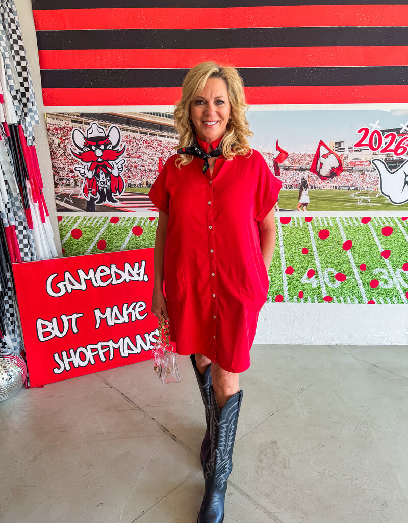 J.HOFFMAN'S Powder Dress- Red