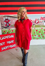 J.HOFFMAN'S Powder Dress- Red