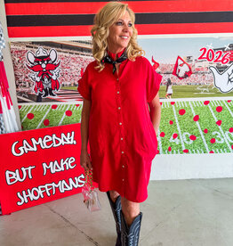 J.HOFFMAN'S Powder Dress- Red