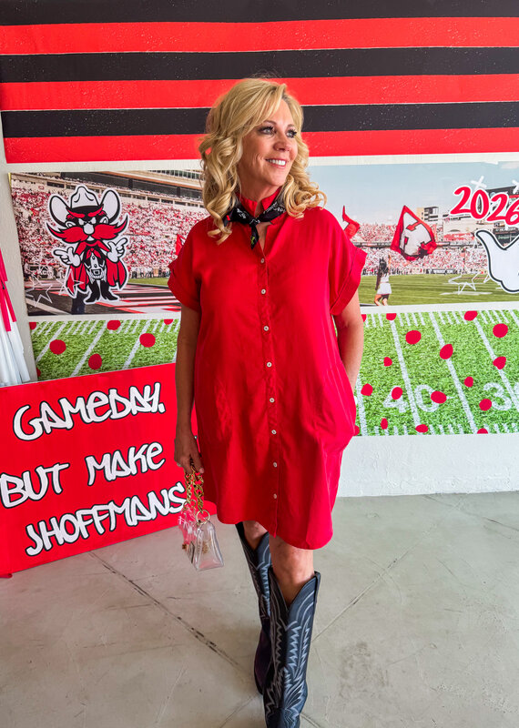 J.HOFFMAN'S Powder Dress- Red
