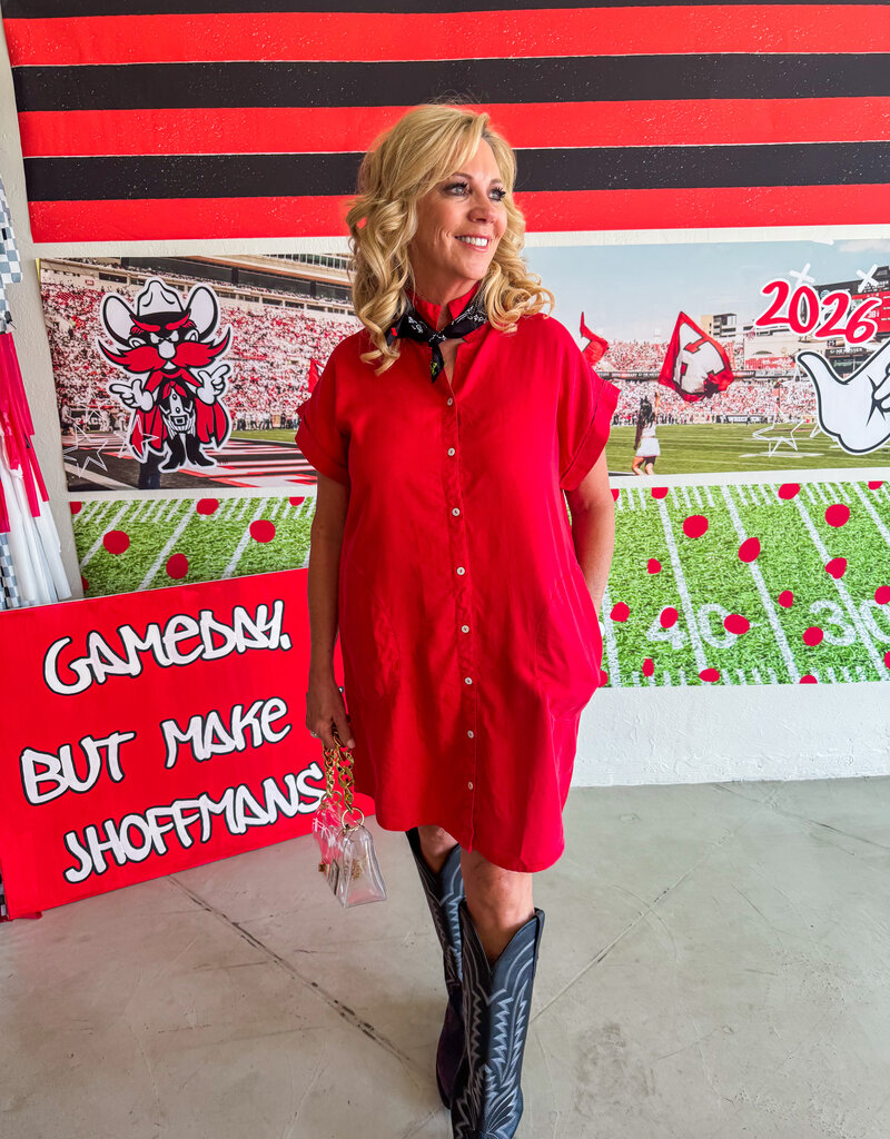 J.HOFFMAN'S Powder Dress- Red