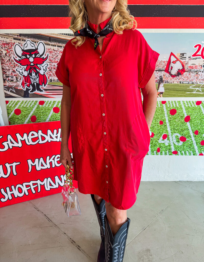 J.HOFFMAN'S Powder Dress- Red