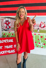 J.HOFFMAN'S Wynette Dress- Rouge
