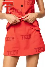 J.HOFFMAN'S Queen of Sparkles Texas Tech Tonal Skirt