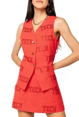 J.HOFFMAN'S Queen of Sparkles Texas Tech Tonal Vest