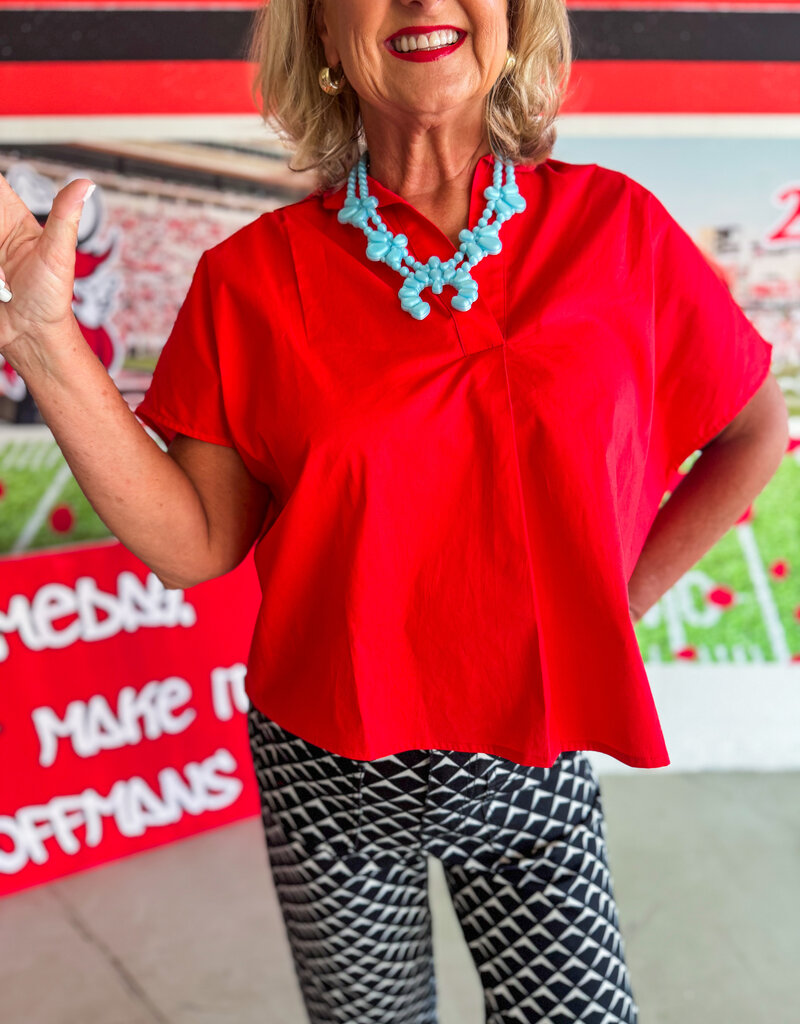 J.HOFFMAN'S Jenny Top- Red