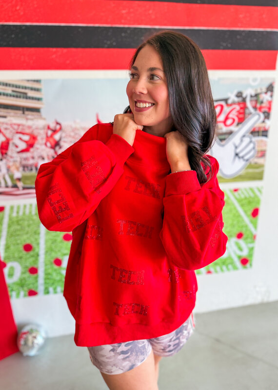 J.HOFFMAN'S Queen of Sparkles Stadium Glam Sweatshirt