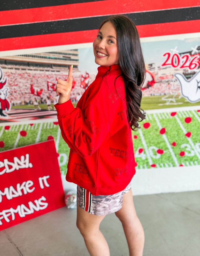 J.HOFFMAN'S Queen of Sparkles Stadium Glam Sweatshirt