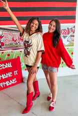 J.HOFFMAN'S Queen of Sparkles Stadium Glam Sweatshirt