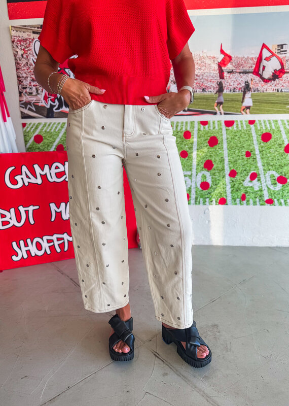 J.HOFFMAN'S Wild West Jean in Cream